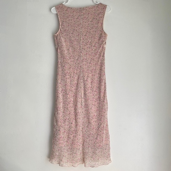 💫SOLD💫  y2k pink floral midi dress - Picture 5 of 5